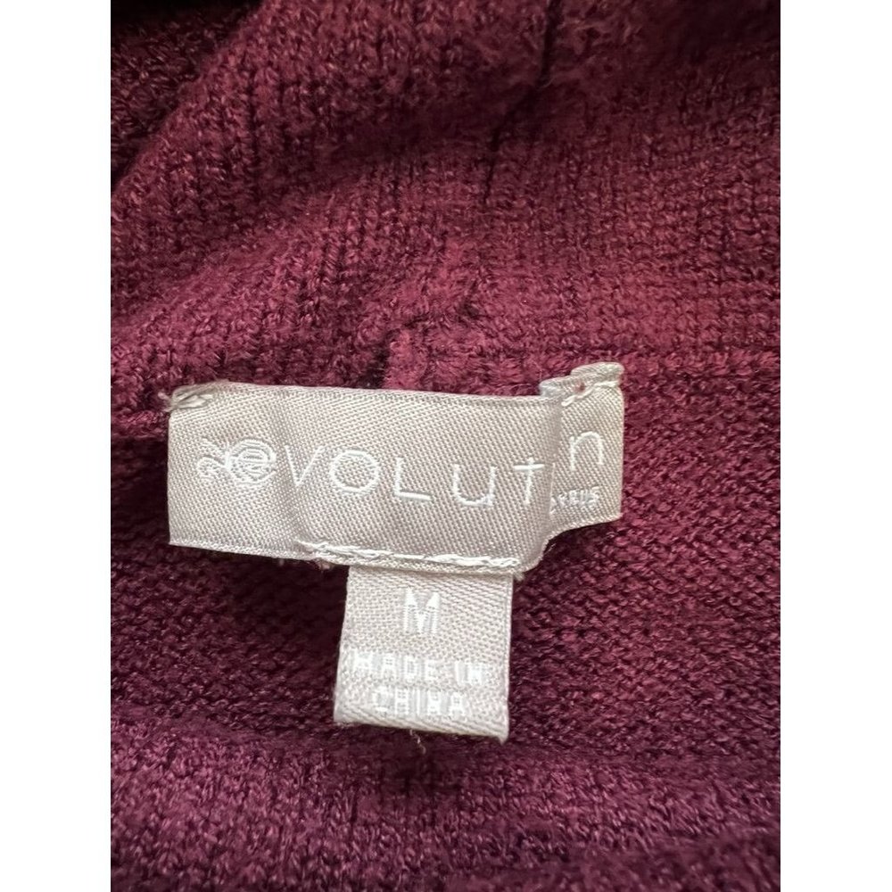 Evolution By Cyrus Maroon Turtle Neck Sweater Med… - image 6